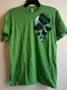 American Apparel Green Graphic Tee Shirt with Crush Size medium